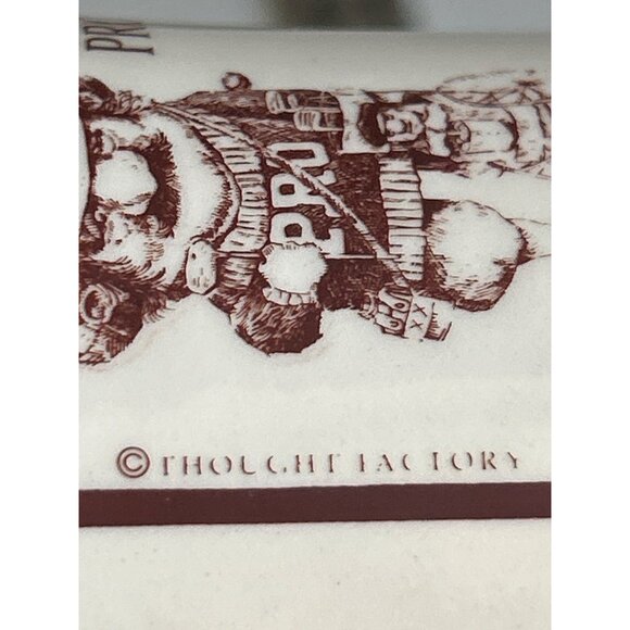 Vintage Thought Factory Ivory & Brown "The Pro" Golf Themed Ceramic Coffee Mug - Picture 4 of 5